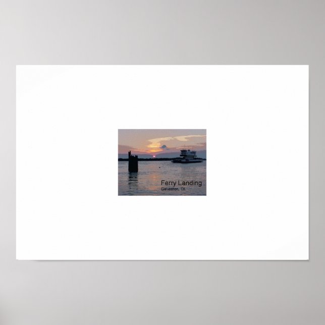 Ferry Landing, Galveston TX Poster (Framsidan)