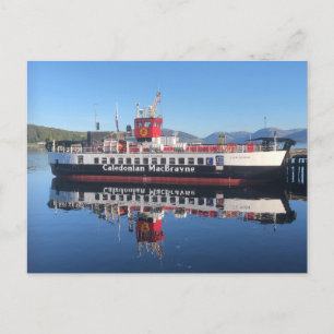 Ferry Loch Riddon, förtöjd på Rothesay, Skottland Helg Vykort