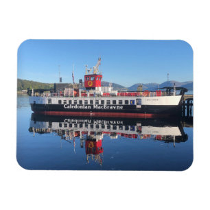 Ferry Loch Riddon, förtöjd på Rothesay, Skottland Magnet