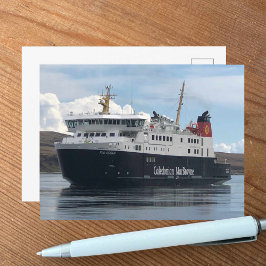 Ferry Sailing to Islay in Scotland Vykort
