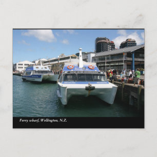 Ferry Terminal, Wellington, N.Z. Vykort