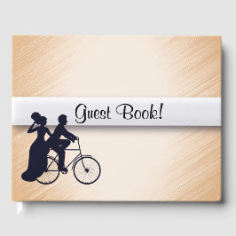 Fersken Cykel Bröllop Gästbok