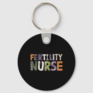 Fertilise Nurse Halloween Spooky Nursing Trick ell Nyckelring