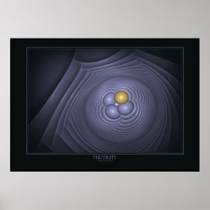 Fertiliteten Poster på svart