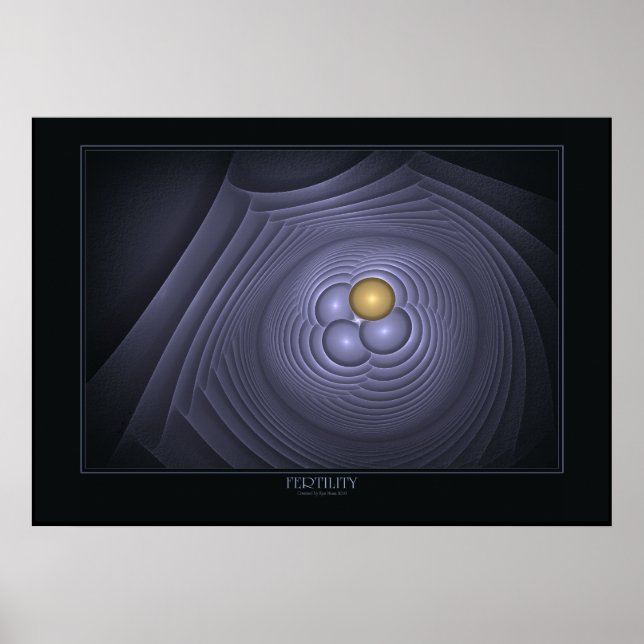 Fertiliteten Poster på svart (Framsidan)