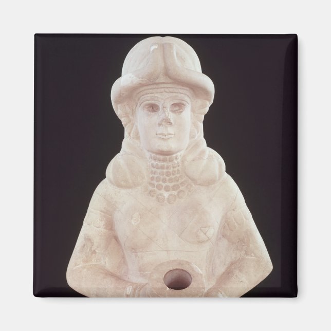 Fertility guddess, från Mari, Mitten Euphrates Magnet (Framsidan)