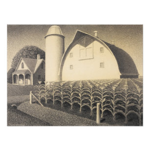 Fertility, Iowa by Grant Wood Fototryck