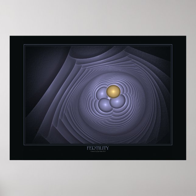 Fertility Print on Black Poster (Framsidan)