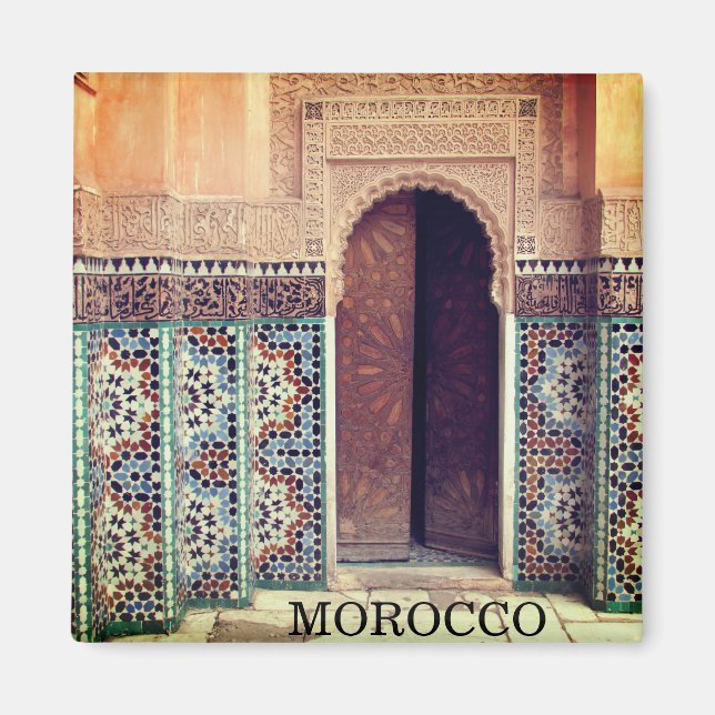 fes doorway morocco magnet (Framsidan)