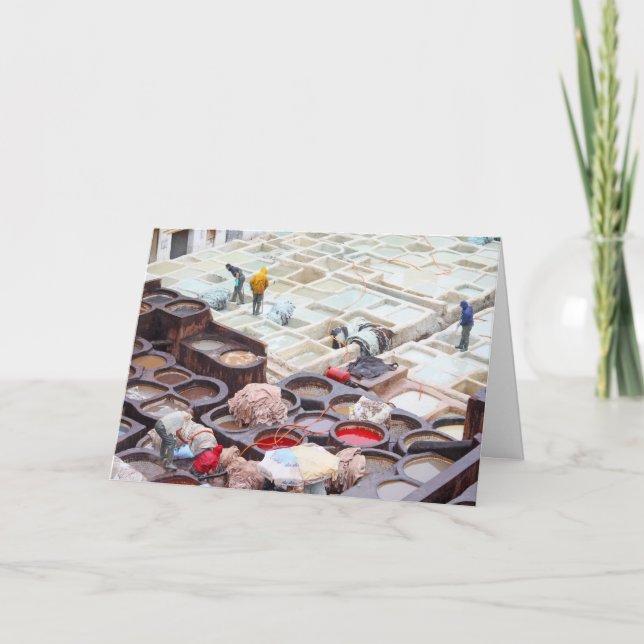 Fes-garverier, Marocko Kort (Framsida)