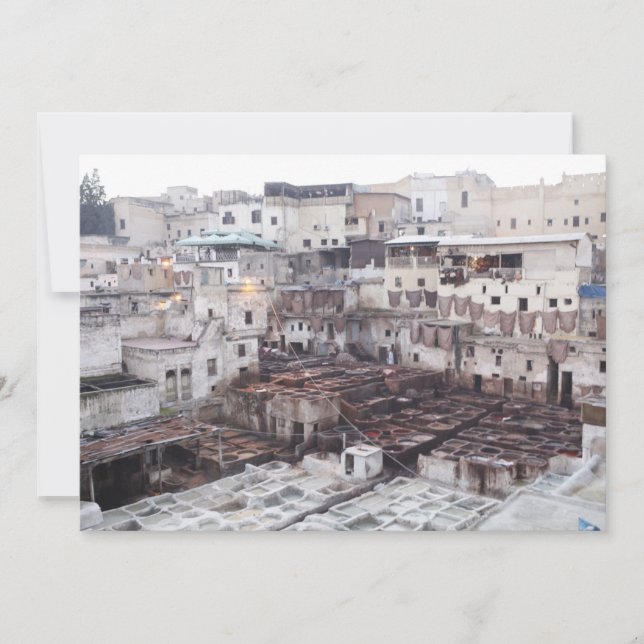 Fes lädergarderi - Fes - Marocko - vykort (Framsida)