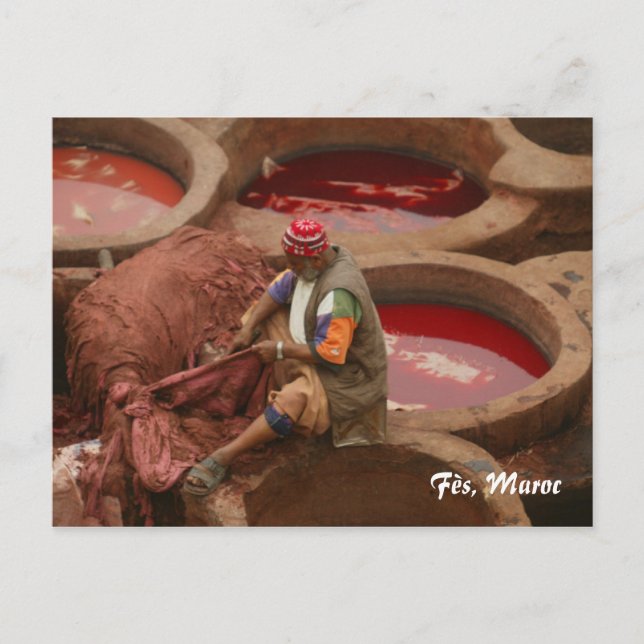 Fès, Maroc Vykort (Framsida)