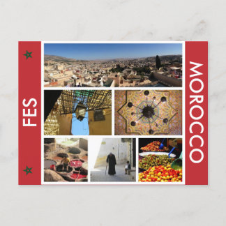 Fes Morocco scenes Vykort