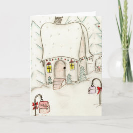 Fesslande julscen helgkort