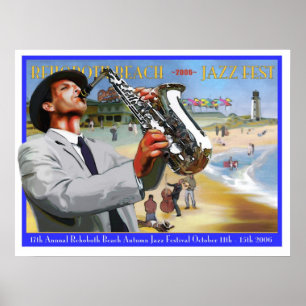 Fest 2006 för Jazz för Rehoboth strandhöst Poster