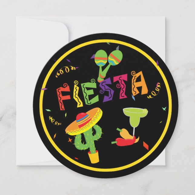 FEST Cincodemajfirande Partyinbjudan Inbjudningar (Framsida)