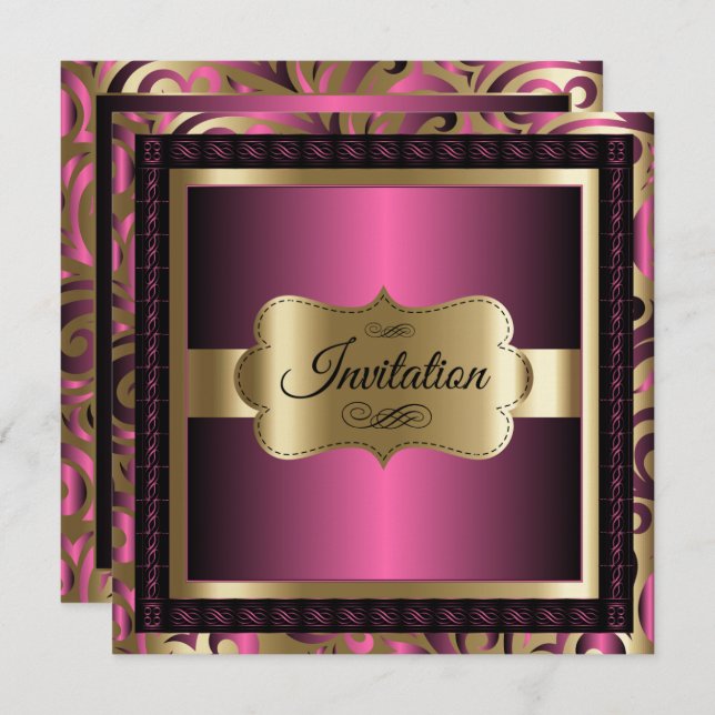 Fest för alla tillfällen | Gör-det-själv-text Inbjudningar (Fram/baksida)