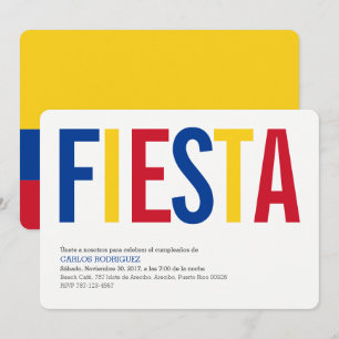 Fest: Inbjudningar: Colombia: Colombias flagga Inbjudningar