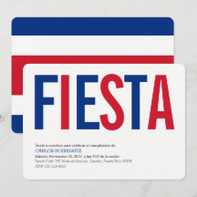 Fest: Inbjudningar: Costa Rica: Costa Ricanska fla