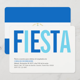 Fest: Inbjudningar: Nicaragua: Nicaraguan flagga Inbjudningar