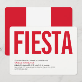 Fest: Inbjudningar: Peru: Perus flagga Inbjudningar