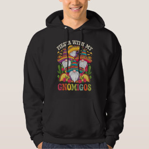 Fest med mina gnom-vänner gnom-Cinco De Mayo Hoodie