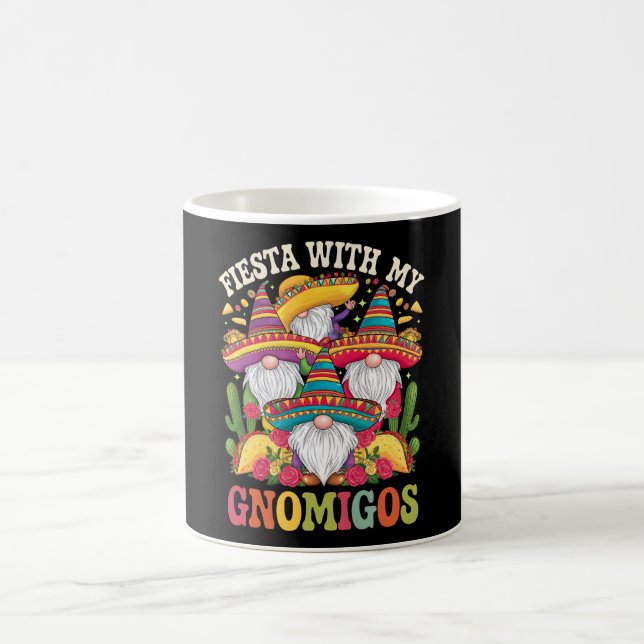 Fest med mina gnom-vänner gnom-Cinco De Mayo Kaffemugg (Center)