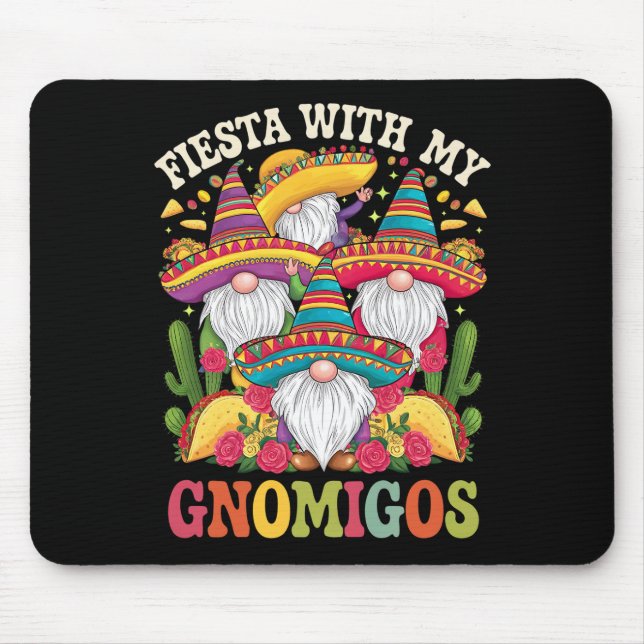 Fest med mina gnom-vänner gnom-Cinco De Mayo Musmatta (Framsidan)
