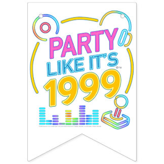 Fest som om det är 1999®™ – Neon Soundtrack Vimplar