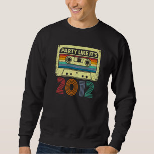 Fest som om det är 2012 Retro 70-talsfest Outfit K Lång Ärmad Tröja