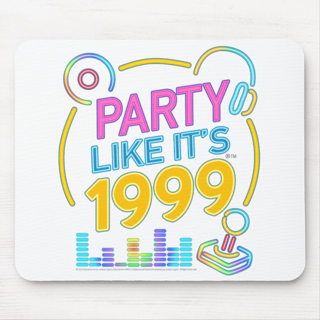 Fest som om det vore 1999®™ – Neon Soundtrack Musmatta (Framsidan)
