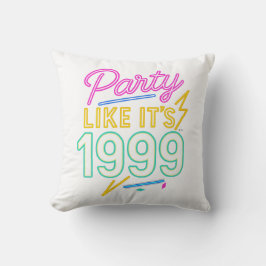 Fest som om det vore 1999®™ – Neon Voltage Kudde