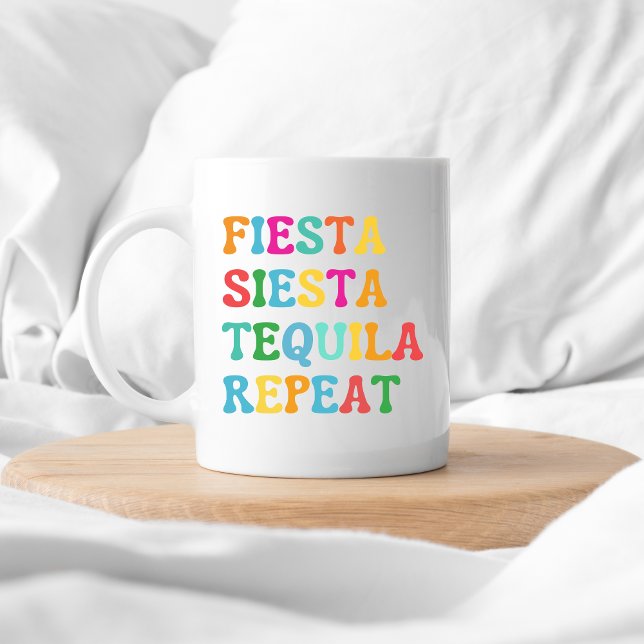 Fest Sova Tequila Upprepa Kaffemugg (Skapare uppladdad)