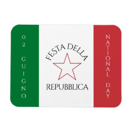 Festa della Repubblicas nationaldag i Italien Flag Magnet