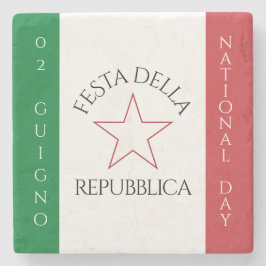 Festa della Repubblicas nationaldag i Italien Flag Stenunderlägg