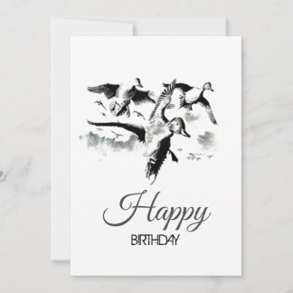 FESTA DI COMPLEANNO del cacciatore d'anatre Inbjudningar