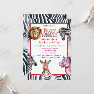 Festa di compleanno per bambini 'Calling All Party Inbjudningar