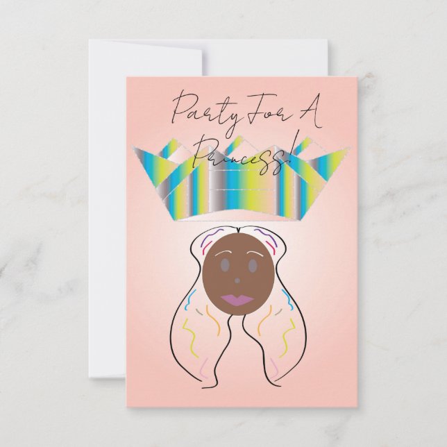 Festa för en prinsessa! inbjudningar (Framsida)