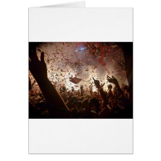 Festa för folkmassa hälsningskort