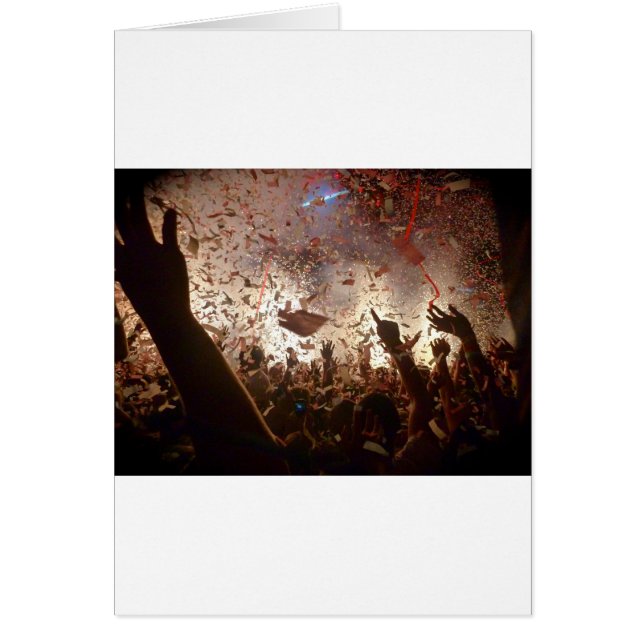 Festa för folkmassa hälsningskort (Framsidan)