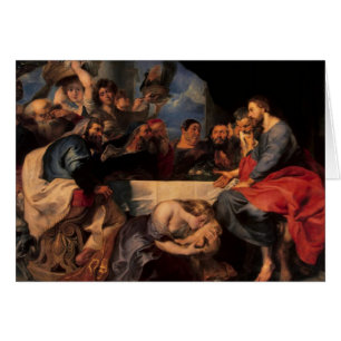 Festa i huset av Simon phariseen, c.1620 Hälsningskort