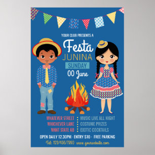 Festa Junina Corporate/Klubb Party Advertisement Poster