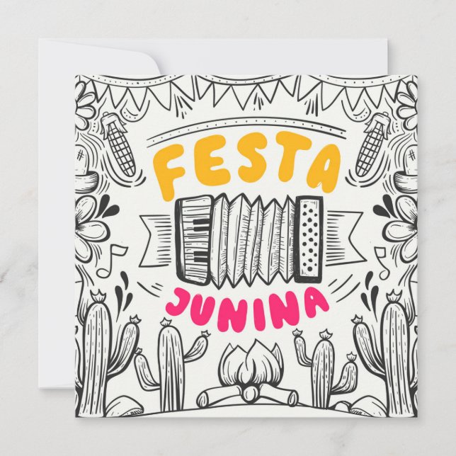 Festa Junina Julkort (Framsida)