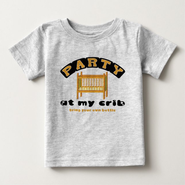 Festa på min lathund, BYOB som är rolig, bebiset, Tee Shirt (Framsida)