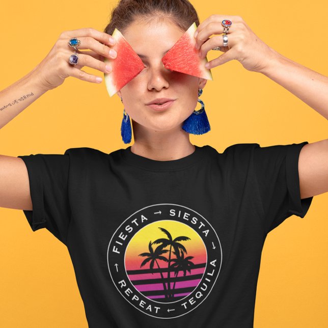 Festa Sjestan Tequila Upprepa Spenarparty T Shirt (Skapare uppladdad)