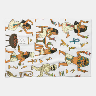 Festa som en egyptier kökshandduk