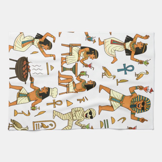 Festa som en egyptier kökshandduk (Horisontell)
