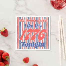 Festa som om det vore 1776 ikväll pappersservett