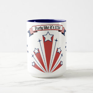 "Festa som om det vore 1776!" Kaffe/Te Mugg