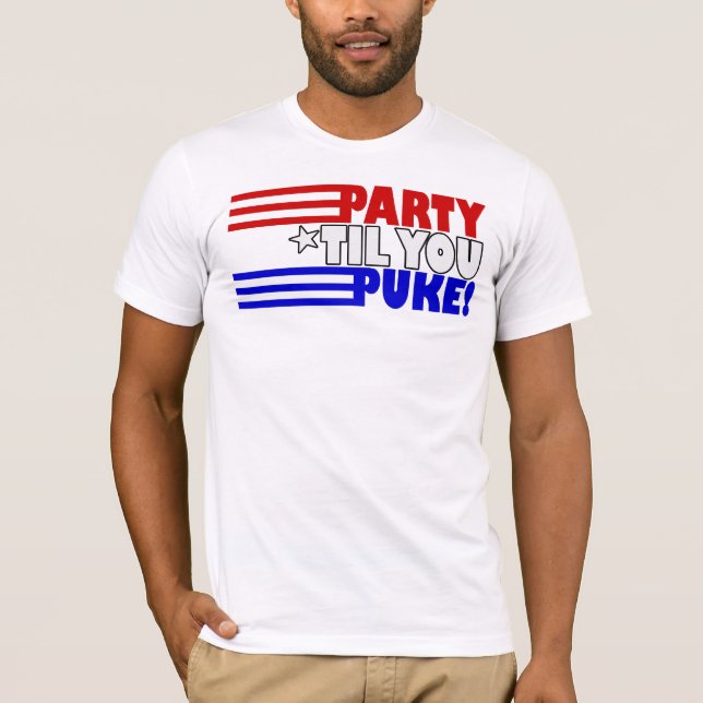 Festa, til du puke tee shirt (Framsida)